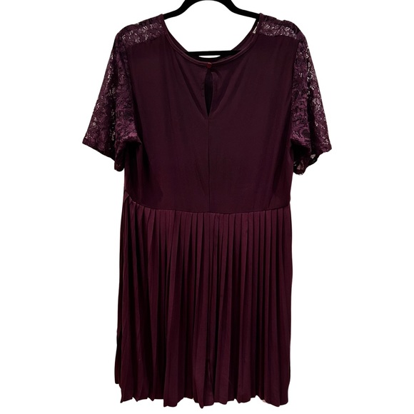 Women's ASOS Maternity Pleat and Lace Mini Dress Size 14 NWT - Picture 2 of 11